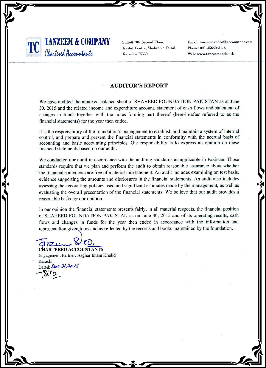 SFP Audit Report 2014-15 Released SFP Audit Report 2014-15 Released
