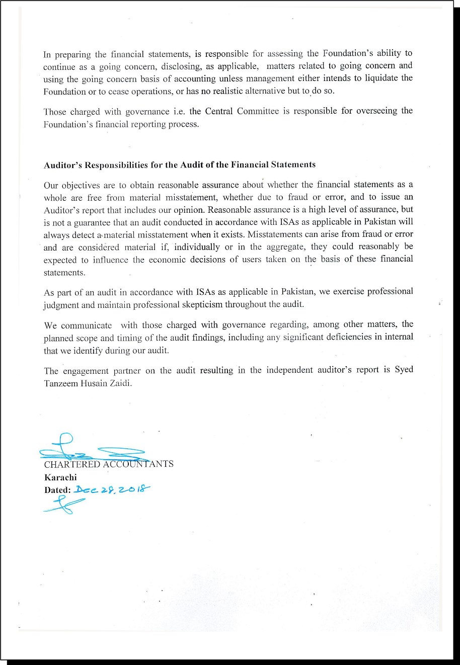 SFP Audit Report 2018 SFP Audit Report 2018