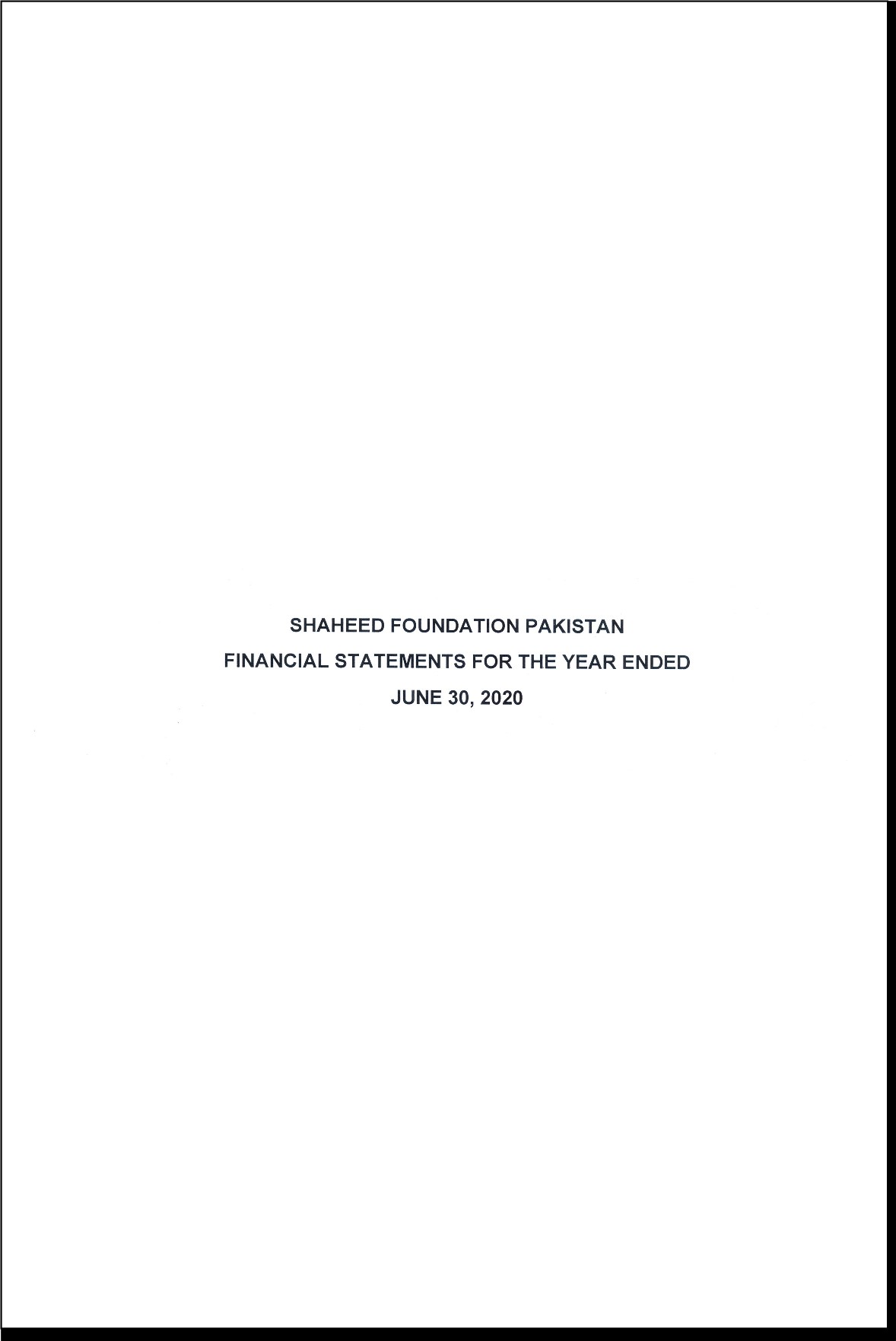 SFP Audit Report 2020